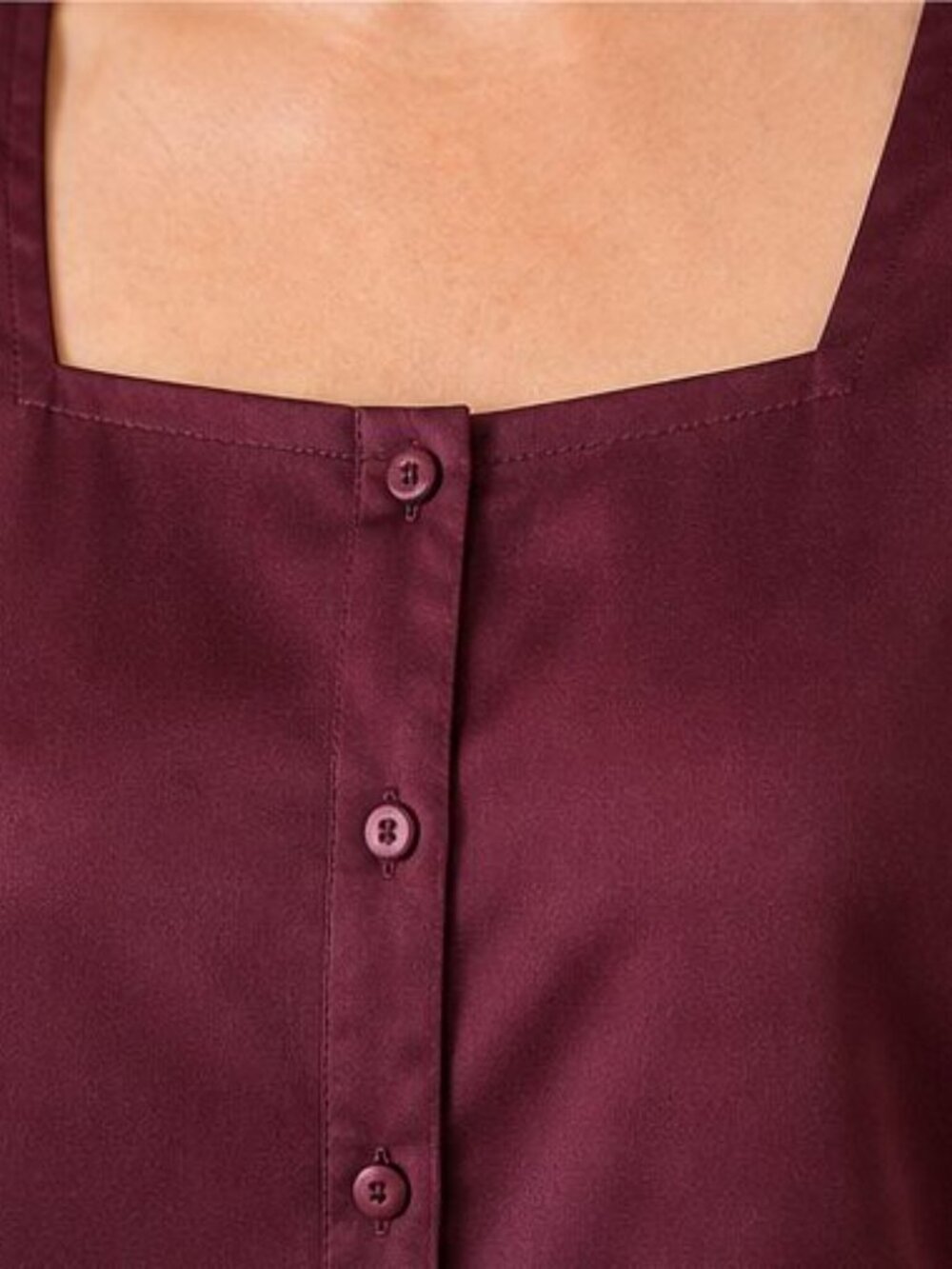 Burgundy Tunic Blouse - Picture 4 of 6